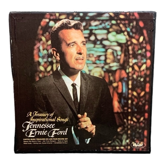 LP Tennessee Ernie Ford - A Treasury Of Inspirational Songs Vinyl Record - Picture 1 of 2